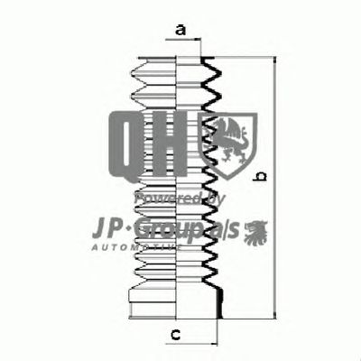 JP GROUP 1144702019 -  Комплект пыльника, рулевое управление